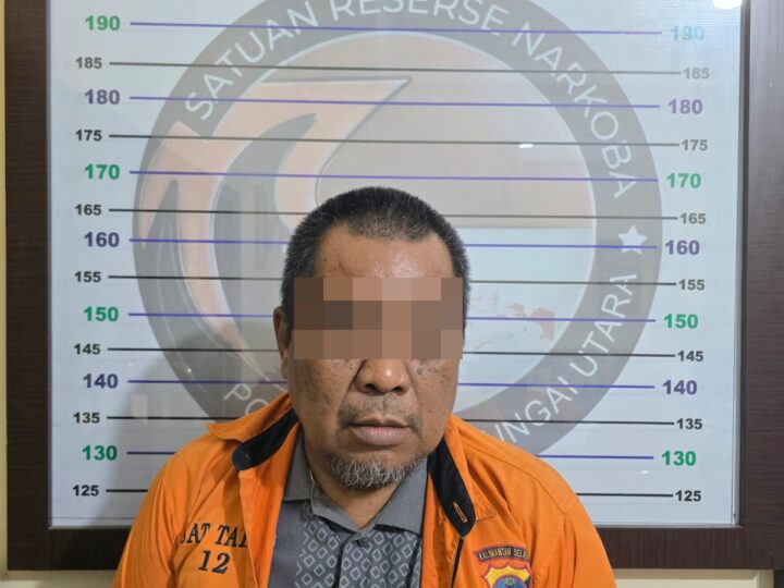 Satresnarkoba Polres HSU Tangkap Seorang Pria,Beserta Barang Bukti  Sabu 4,80 Gram 