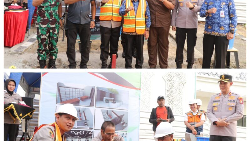 Tingkatkan Pelayanan Publik, Kapolres dan Walikota Tangerang Lakukan Peletakan Batu Pertama Pembangunan Gedung Parkir Berlantai 4