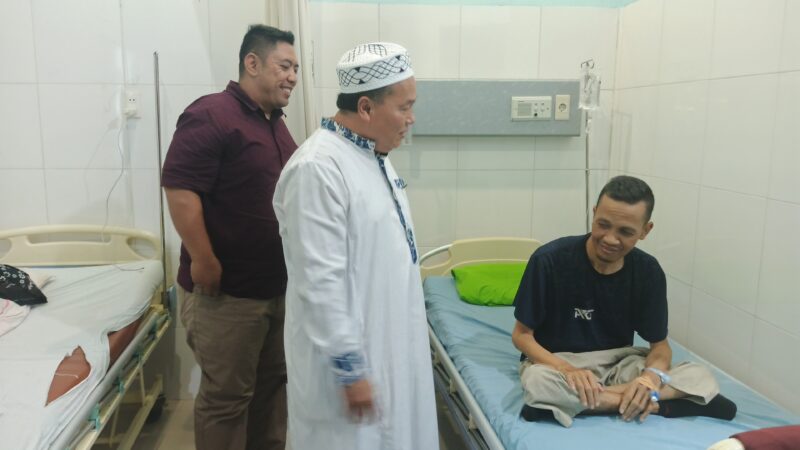 CEO Media Radar Bhayangkara Indonesia, Jenguk Staff Ahli LRPPN-BI di Rumah Sakit Melati Perbaungan