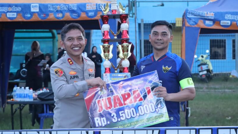 Turnamen Sepakbola Kapolres HST CUP 2025, Bangkitkan Semangat Solidaritas Sesama Anggota Polri Polda Kalsel 