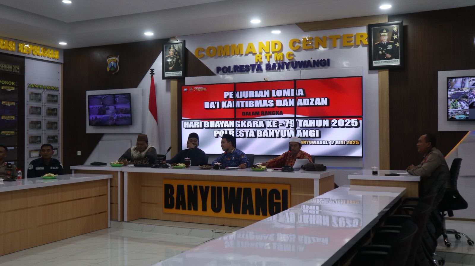 Polresta Banyuwangi Gelar Penjurian Lomba Da’i Kamtibmas dan Adzan dalam Rangka Hari Bhayangkara ke-79