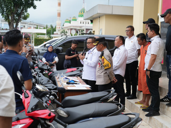 Jatanras Polda Sumsel Ringkus Spesialis Pelaku Curanmor di Palembang, Sita BB Motor dan Senpira 