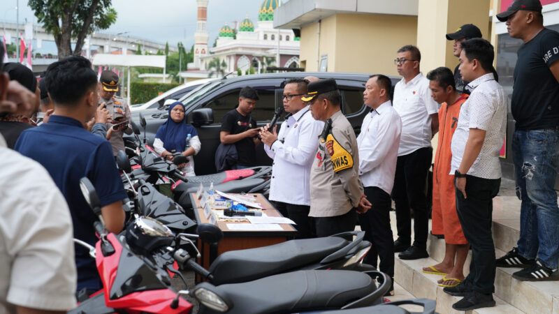 Jatanras Polda Sumsel Ringkus Spesialis Pelaku Curanmor di Palembang, Sita BB Motor dan Senpira 