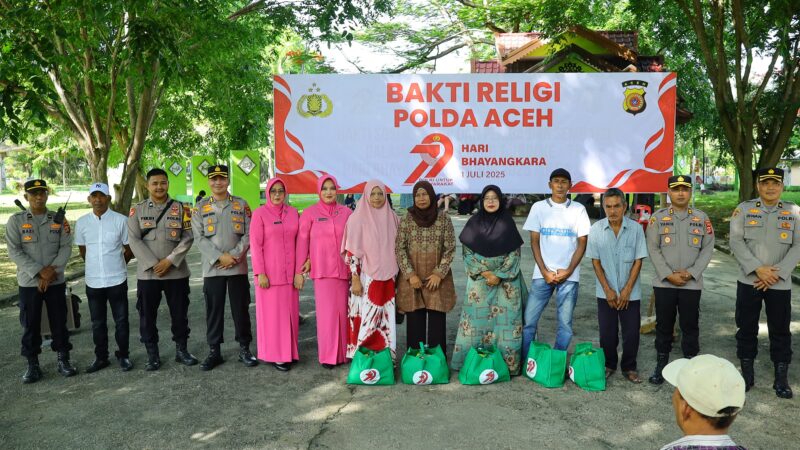 Sambut Hari Bhayangkara ke-79, Polda Aceh Gelar Bakti Religi di Kuburan Massal Ulee Lheue
