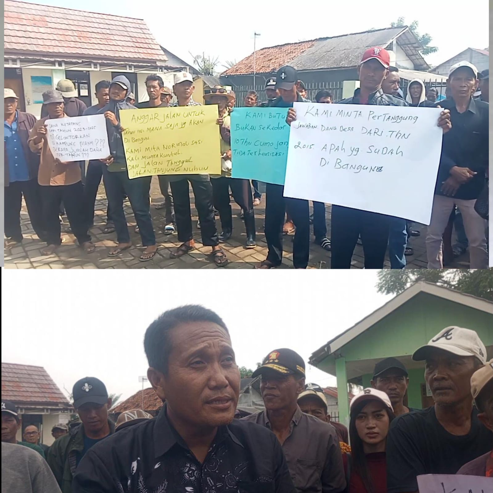 Dinilai Tidak Transparan Penggunaan Dana Desa Tahun 2023 dan 2024,Warga Unjuk Rasa Datangi Kantor Desa Pantai Sederhana