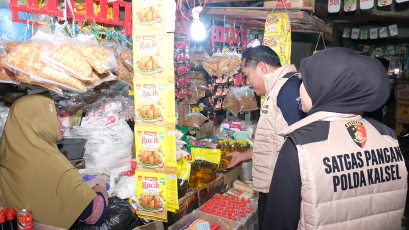 Satgas Pangan Ditreskrimsus Polda Kalsel Sidak Pasar Antasari, Periksa Harga Kebutuhan Pokok
