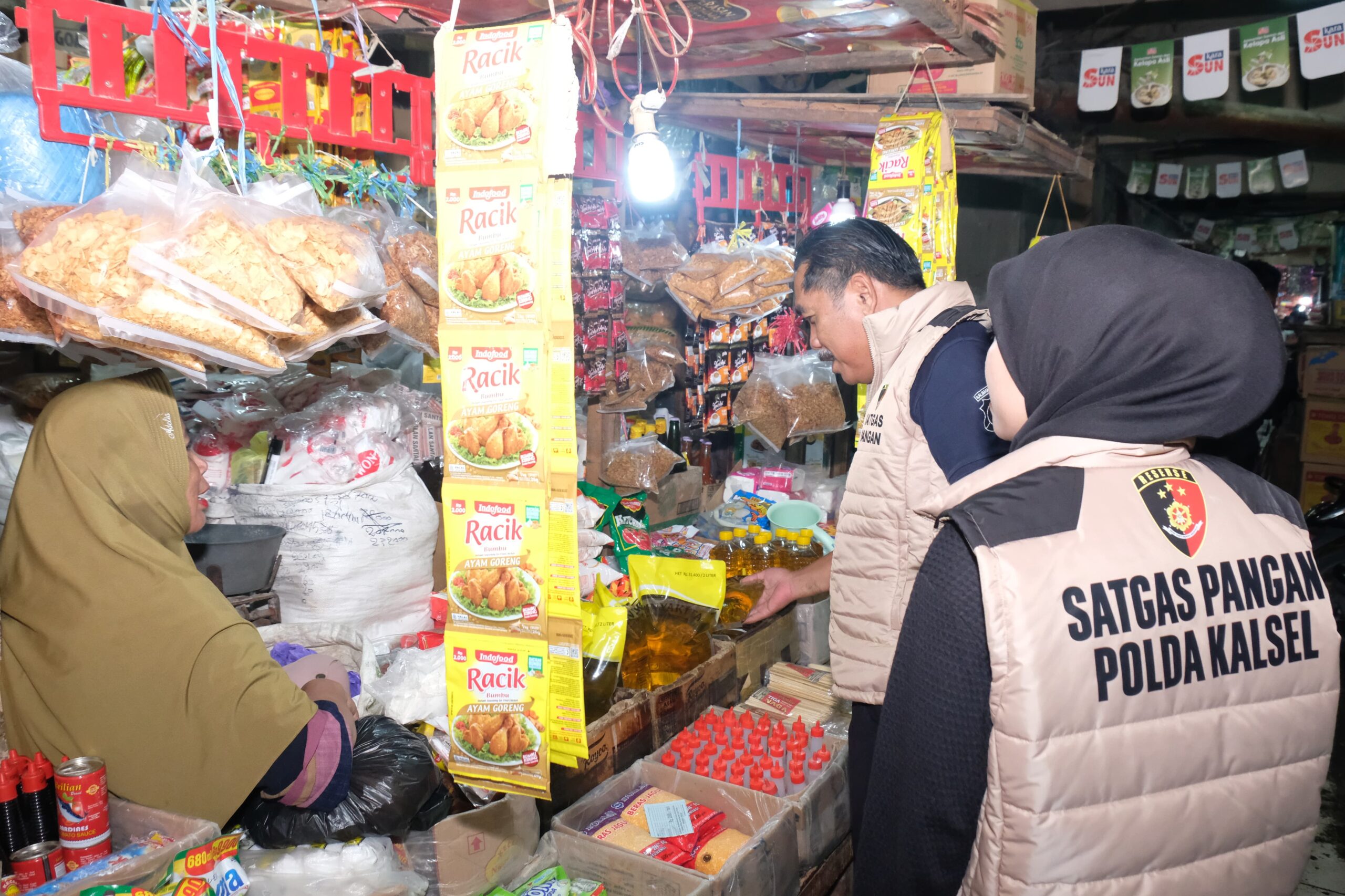 Satgas Pangan Ditreskrimsus Polda Kalsel Sidak Pasar Antasari, Periksa Harga Kebutuhan Pokok
