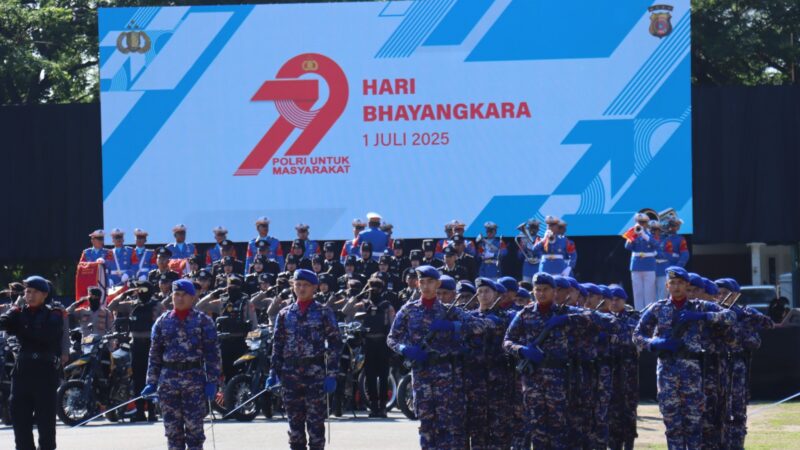 Gubernur Aceh Pimpin Upacara Hari Bhayangkara di Blang Padang