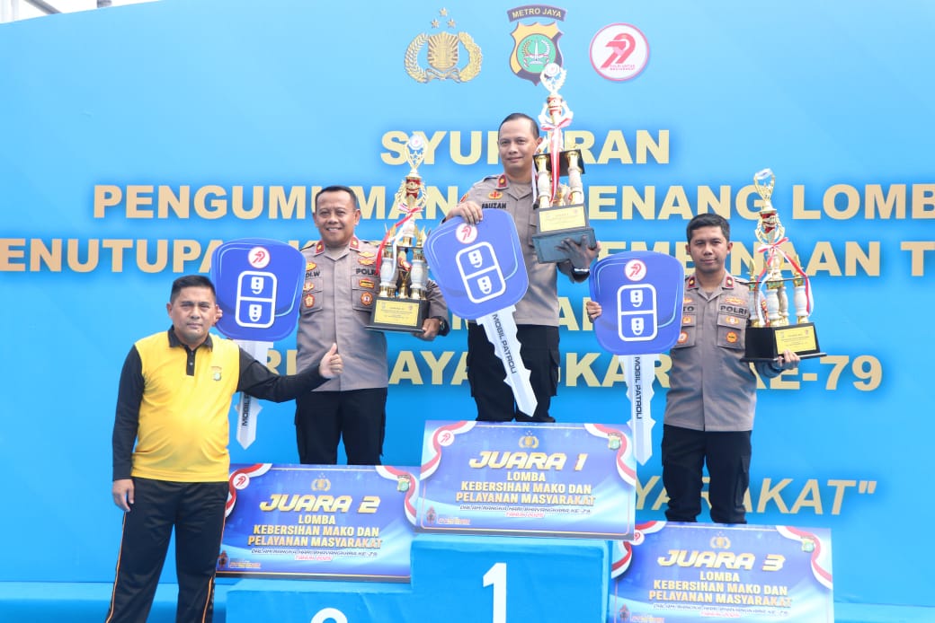 Polres Metro Tangerang Kota Raih 4 Juara pada Perlombaan Momen Hari Bhayangkara ke-79 di Polda Metro Jaya