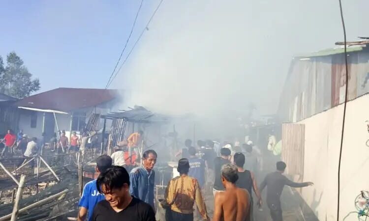 Sijago Merah Melalap Habiskan Satu Unit Rumah milik Warga 