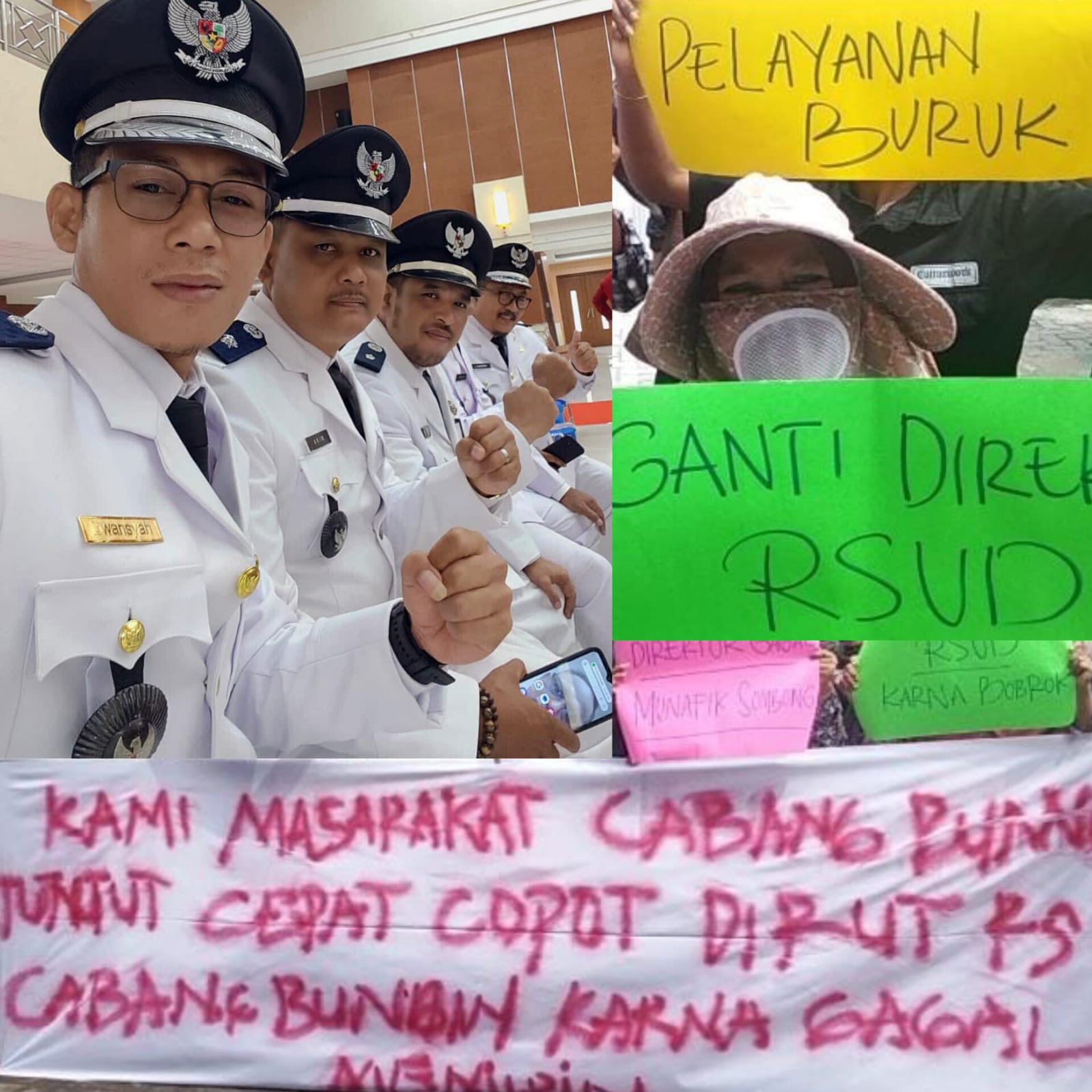 Camat dan Seluruh Kades Cabangbungin, Minta Bupati Bekasi Segera Ganti Direktur RSUD Cabangbungin
