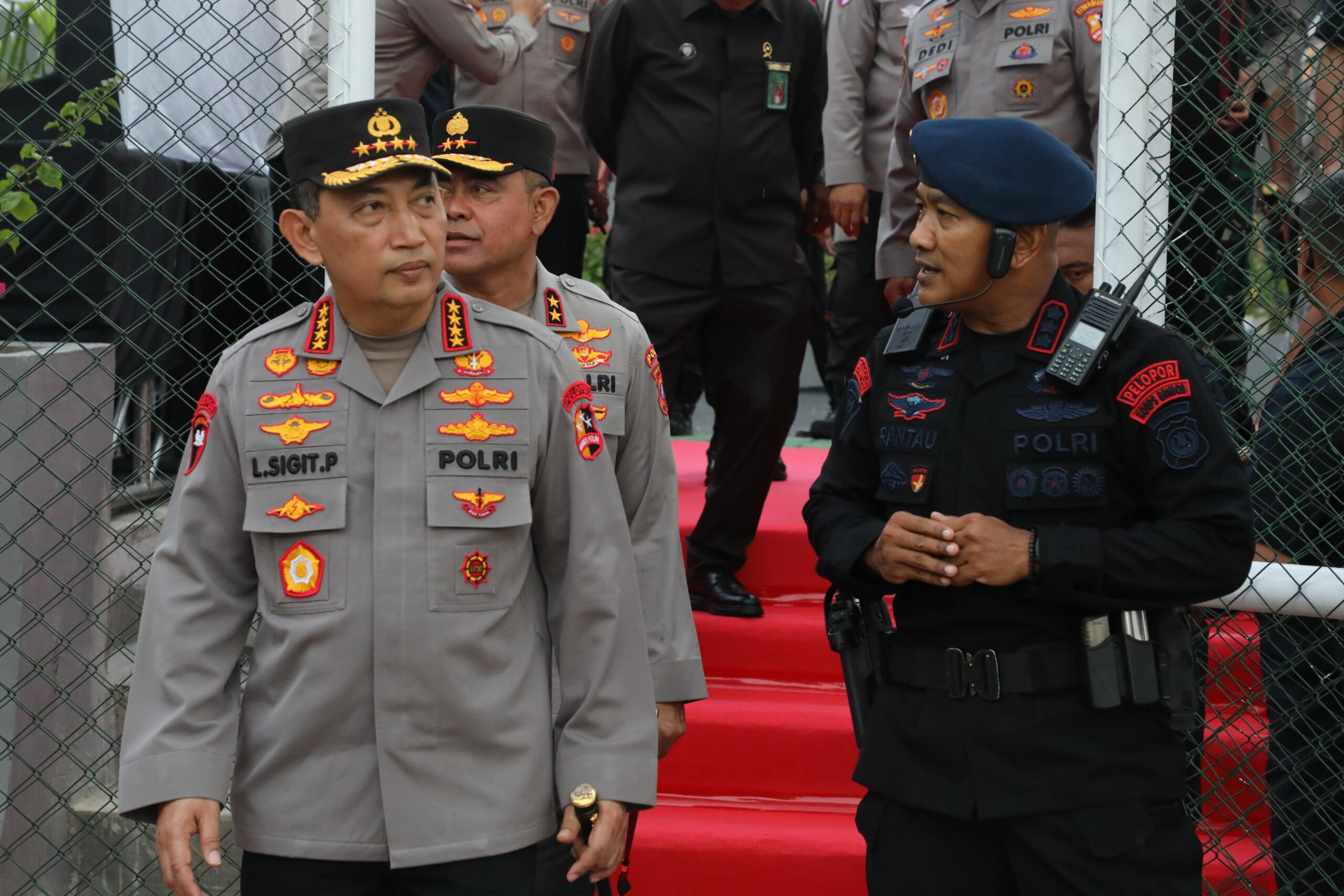 Sat Brimob Polda Sumut Pengamanan Maksimal Saat Kunker Kapolri di Mapolda Sumatera Utara 