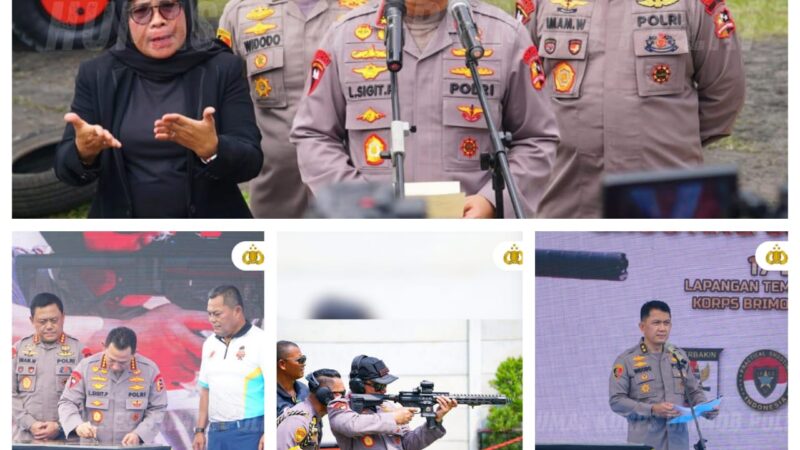 Kapolri Buka Kejuaraan Menembak dan Resmikan Lapangan Tembak Presisi Hoegeng Iman Santoso Mako Korbrimob Polri