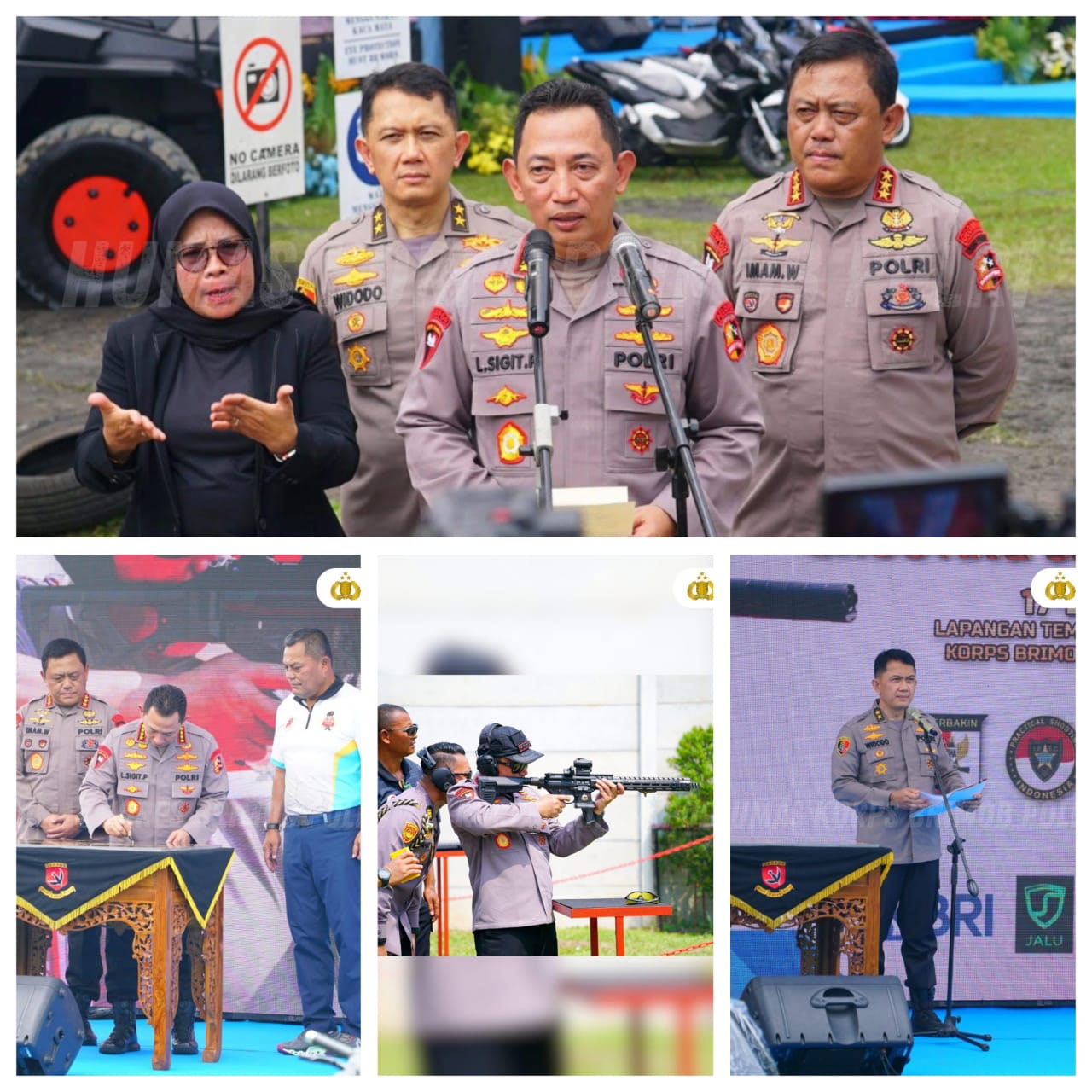 Kapolri Buka Kejuaraan Menembak dan Resmikan Lapangan Tembak Presisi Hoegeng Iman Santoso Mako Korbrimob Polri