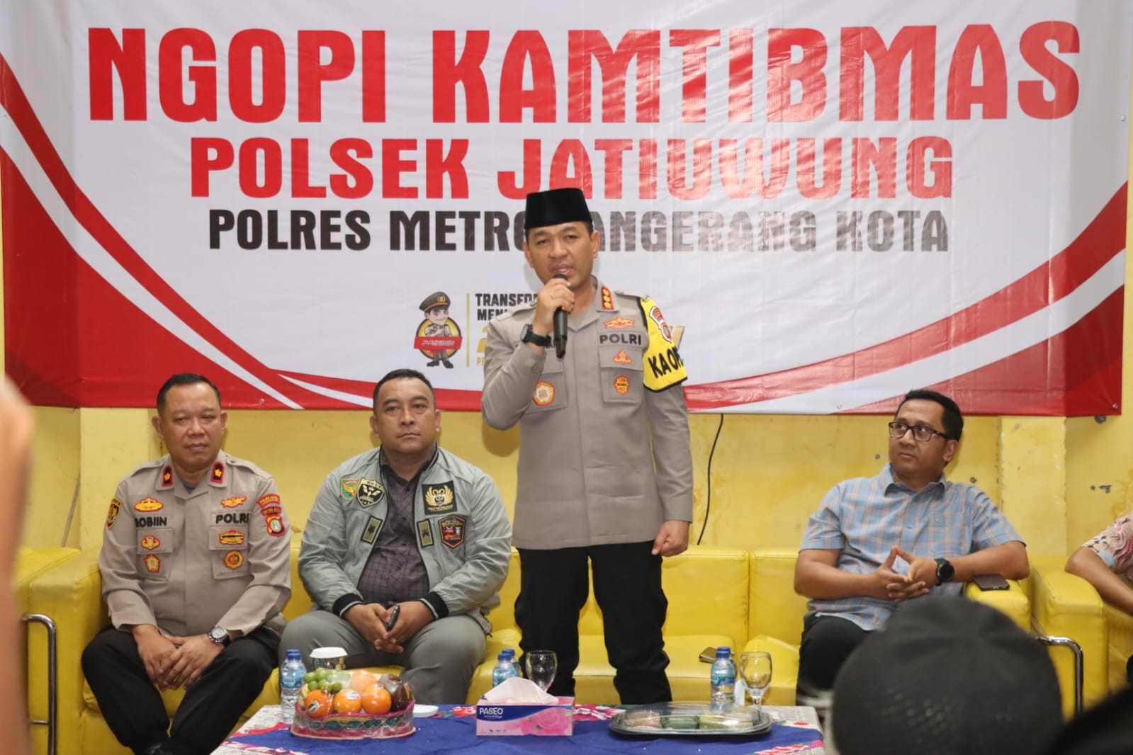 Ngopi Kamtibmas, Kapolres Metro Tangerang Kota Dengarkan Aspirasi Warga