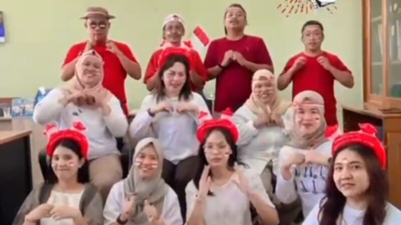 Antusias Team Merah Putih Sentra Bahagia Medan,Rayakan HUT Kemerdekaan RI ke-80 