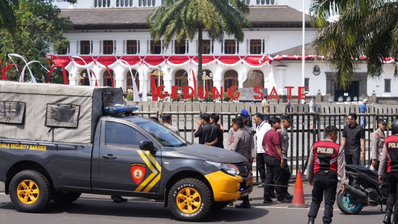 Satgas Pemberantasan Premanisme Polda Jabar Gelar Show of Force dan Sosialisasi