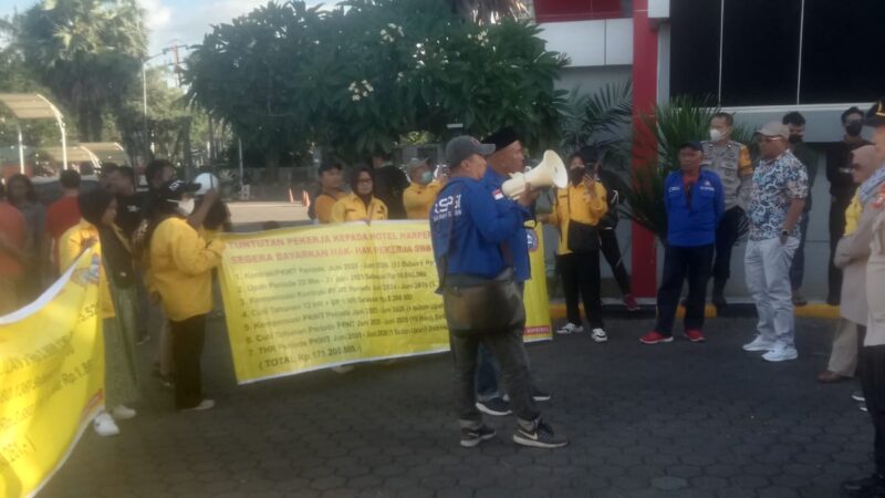 FSP NIBA KSPSI Sulsel Demo Hotel Harper Makassar