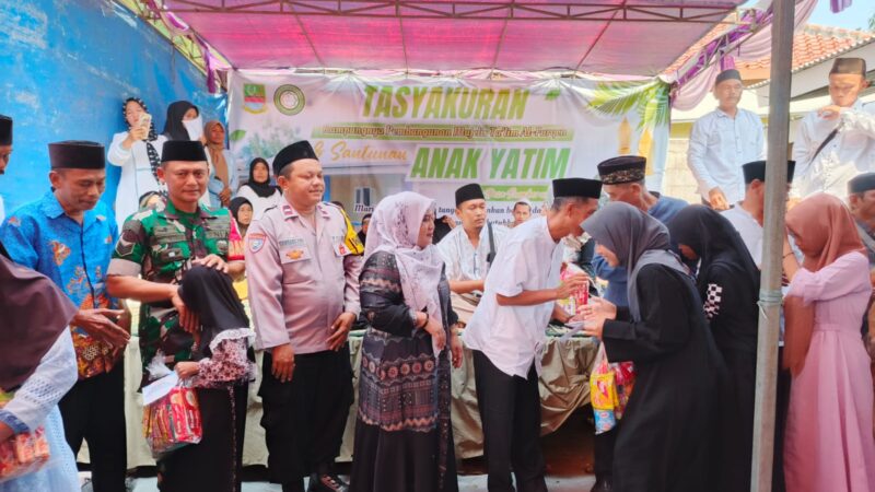 Tasyakuran Atas  Pembangunan Majlis Ta’lim Al-Furqon,Disertai Santunan Anak Yatim di Desa Sumberurip