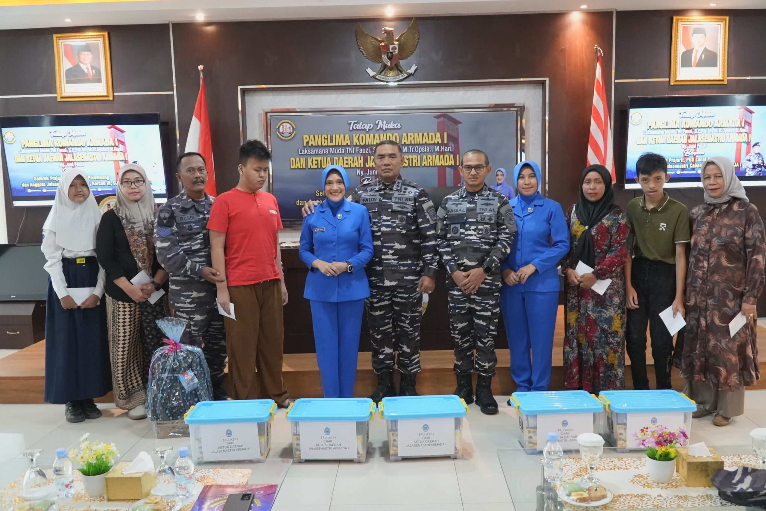 LANAL Palembang Menerima Kunjungan Kerja Panglima Koarmada I