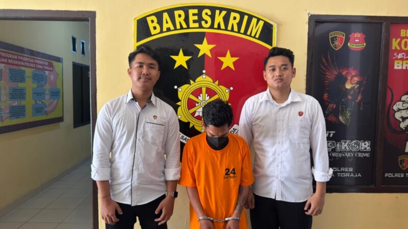 Sat Reskrim Unit Resmob Polres Tator, Amankan Seorang Terduga Kasus Penipuan