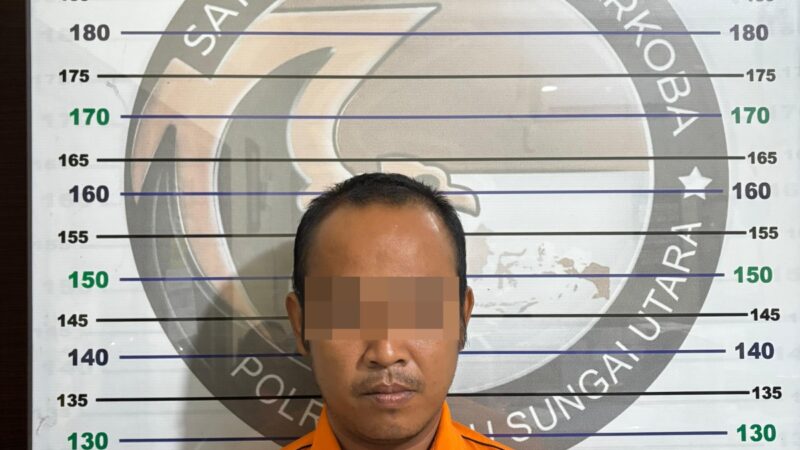 Miliki Sabu Seberat 5 Gram ,WH (33) Tahun Warga Tabalong Mati Ditangkap Satresnarkoba Polres Hulu Sungai Utara 