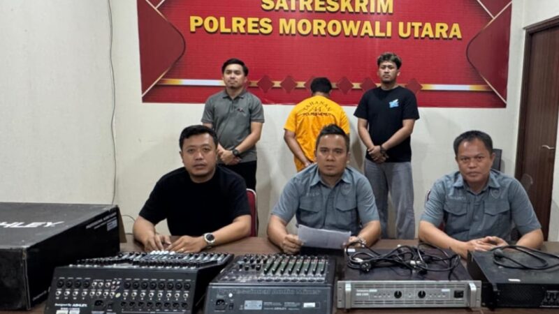 Satreskrim Polres Morowali Utara, Berhasil Ungkap Kasus Pencurian Sound System di Gereja Bahtera Korobonde 