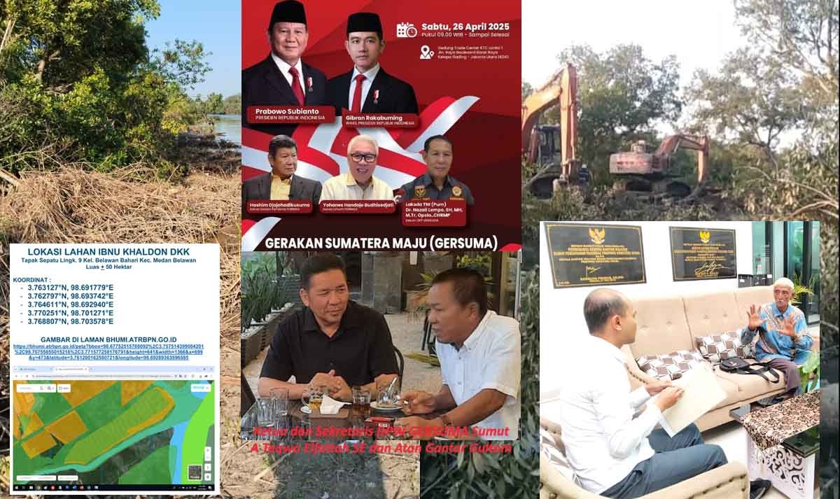 GERSUMA Sumut akan Lapor ke Kejati Sumut Dugaan 23 SHM Dibiayai Negara di Lahan Diakui Milik Ibnu Haldun DKK di Belawan Bahari