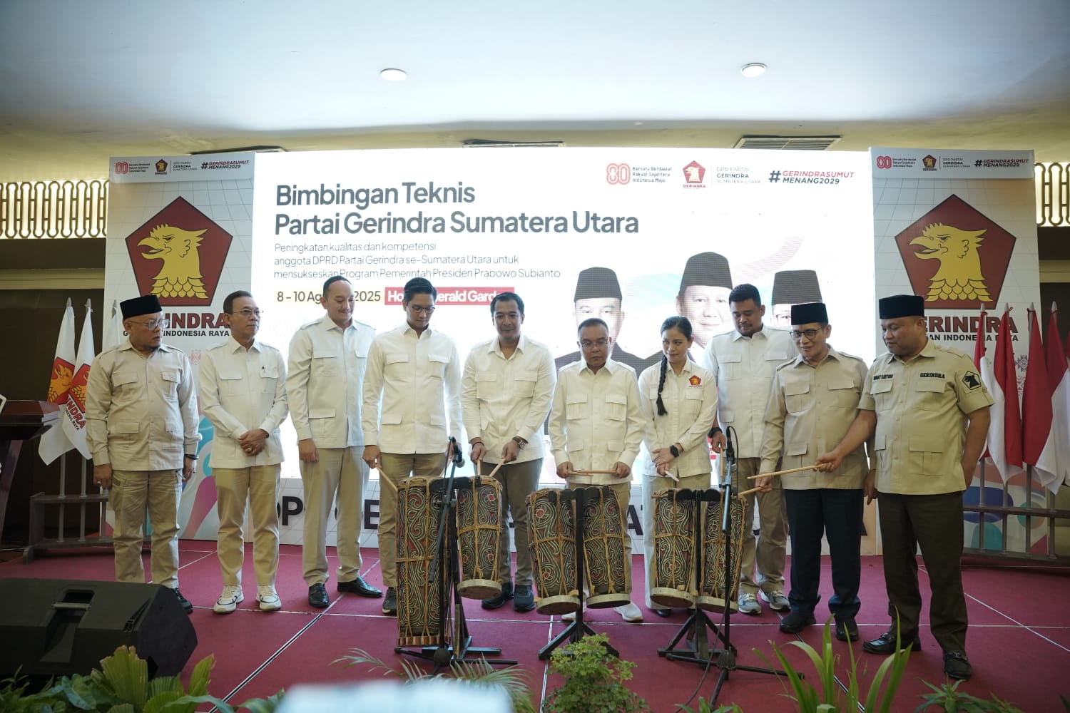 Prof. Dr. Ir. H. Sufmi Dasco Buka Bimtek Gerindra Sumut, Tegaskan Dukungan Penuh untuk Program Presiden Prabowo