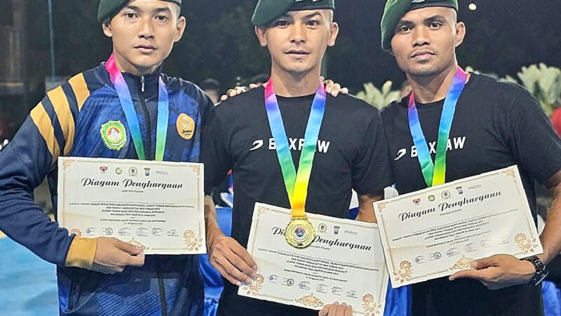 Tiga Prajurit Yonif 509 Kostrad,Raih Kemenangan KO di Kejuaraan Tinju Tropi DPRD & Kapolresta Banyuwangi