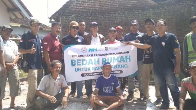 LAZ Nurul Hayat dan FRB Bekerjasama Wujudkan Rumah Layak Huni Milik Pak Nanang ,Melalui Program Bedah Rumah 