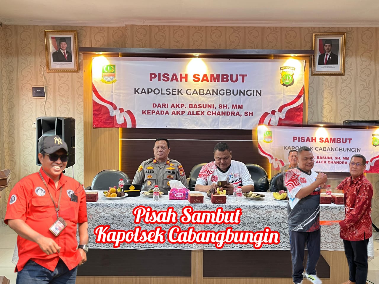 Kabiro Media Radar Bhayangkara Indonesia,Hadiri Acara Pisah Sambut Kapolsek Cabangbungin Polres Metro Bekasi