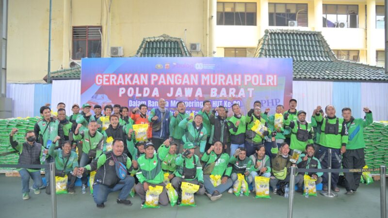 Komunitas Ojol Ucapkan Terima Kasih Kepada Kapolda Jabar Atas Gerakan Sembako Murah
