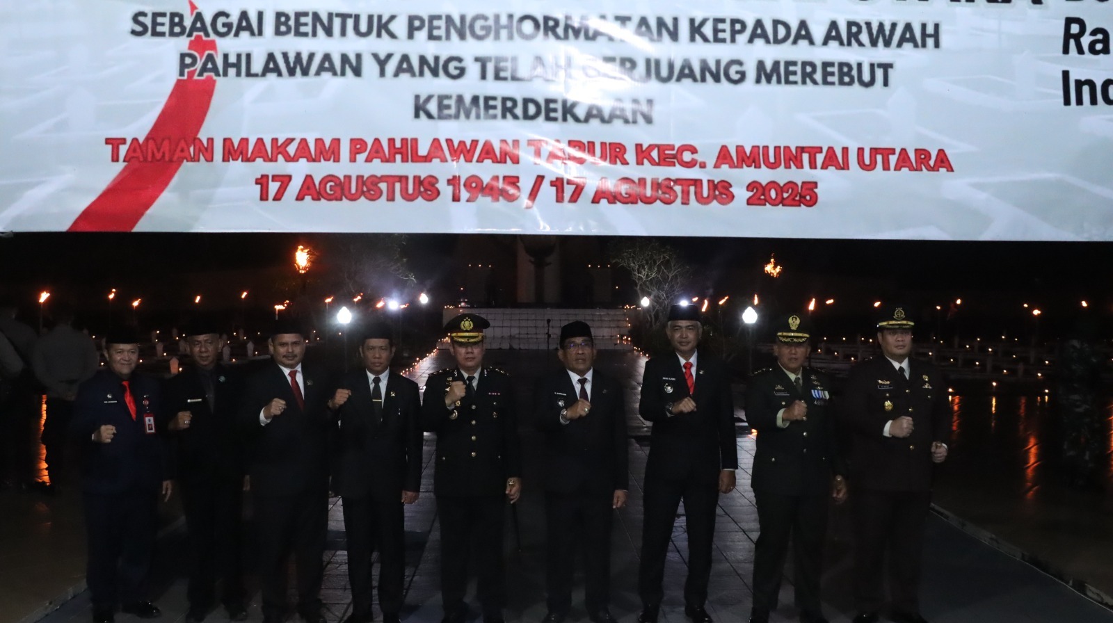Doa dan Renungan Suci di Taman Makam Pahlawan Tabur, Momentum Menghargai Jasa Pahlawan pada HUT ke-80 RI di HSU