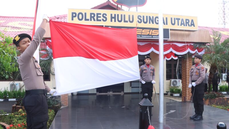 Polres HSU Gelar Upacara Peringatan HUT RI ke-80, Wujudkan Semangat Nasionalisme dan Cinta Tanah Air