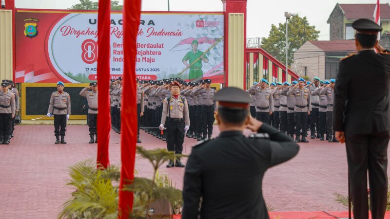 Polda Sumut Gelar Upacara Peringatan HUT RI ke-80 dengan Khidmat