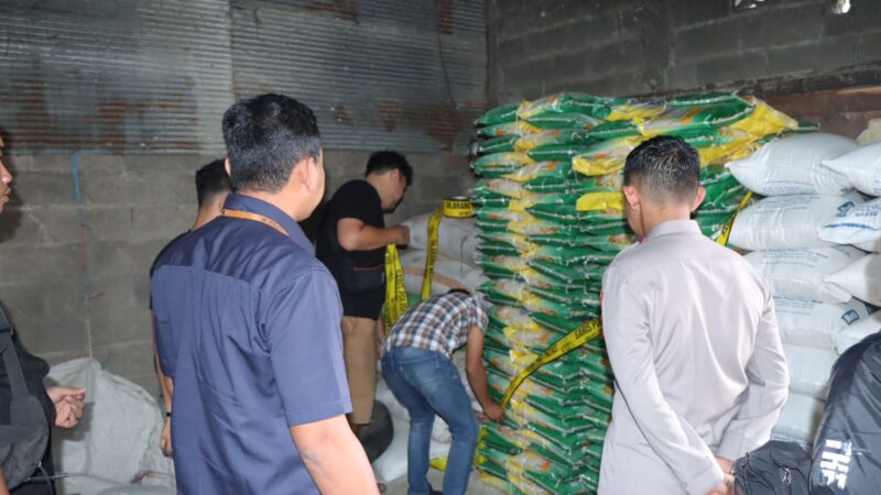 Polda Kalsel Ungkap Praktek Beras Oplosan Berkemas Bulog di Batang Alai Utara HST