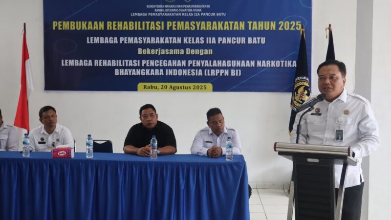 Lapas Pancur Batu Resmi Gelar Pembukaan Program Rehabilitasi Warga Binaan Pemasyarakatan Tahun 2025