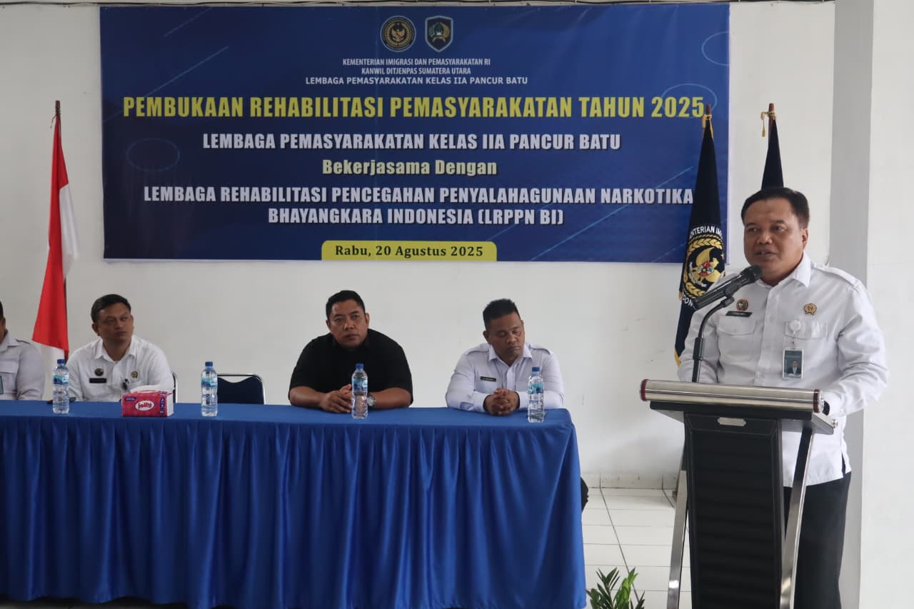 Lapas Pancur Batu Resmi Gelar Pembukaan Program Rehabilitasi Warga Binaan Pemasyarakatan Tahun 2025