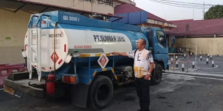 Truk Tangki Bermuatan BBM Solar Diduga Ilegal Kembali Diamankan di Tanjungbalai