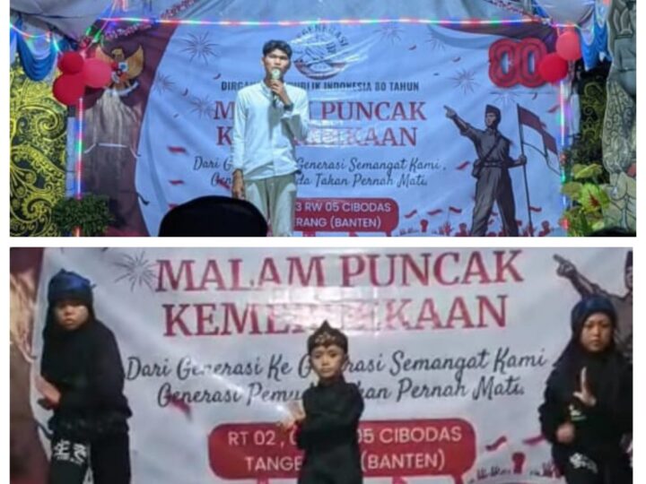Perayaan Malam Puncak 17 Agustus di Kampung Cibodas Kidul Berlangsung Meriah