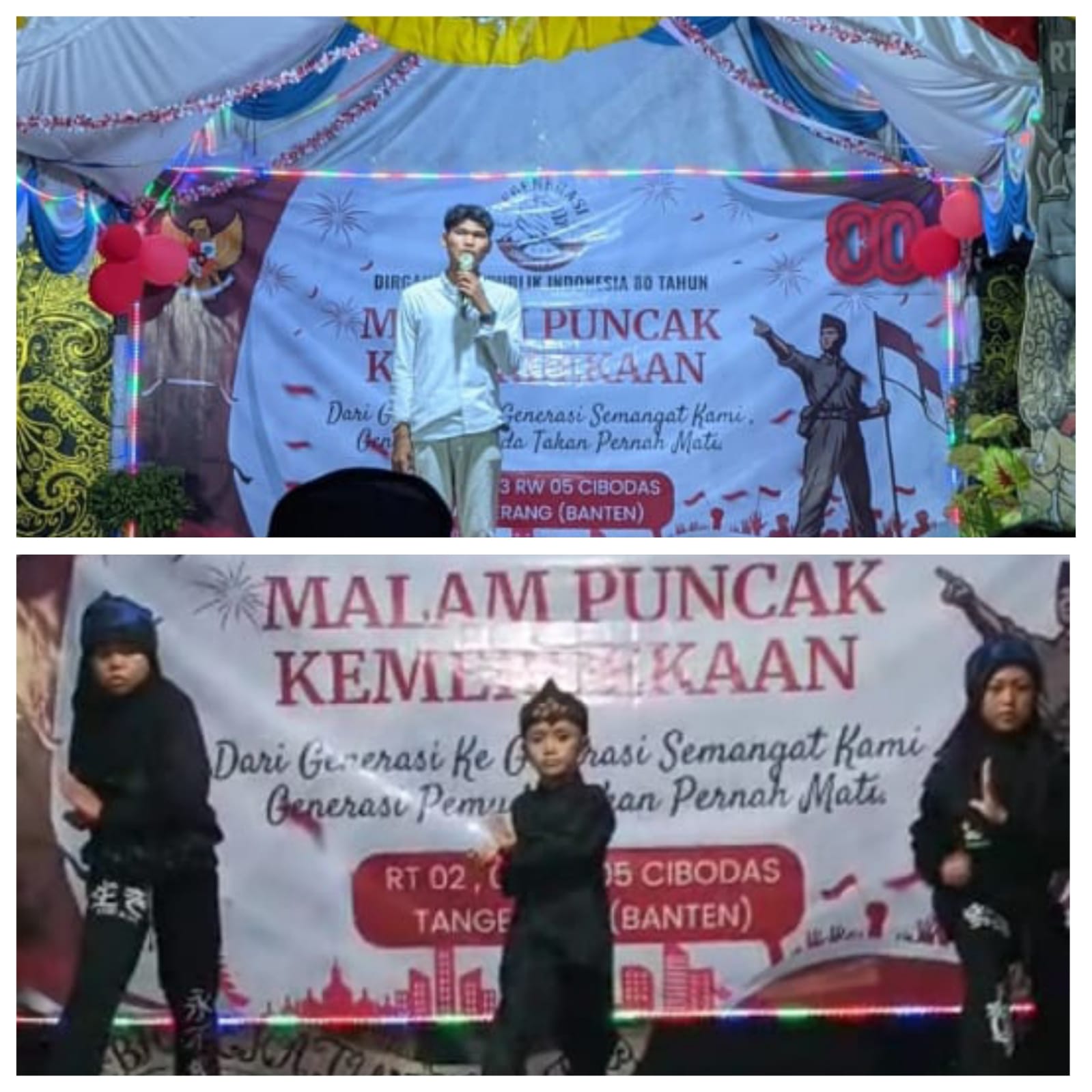 Perayaan Malam Puncak 17 Agustus di Kampung Cibodas Kidul Berlangsung Meriah