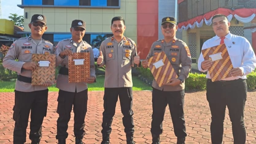 Juara 1 Operasi Pekat, Polsek Sanga Desa Dapat Apresiasi dari Polres Muba