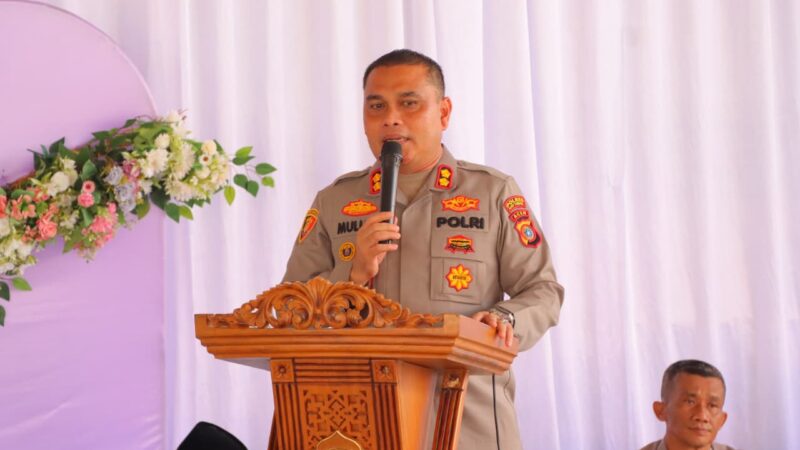 Kapolres Aceh Tamiang Sambangi Tokoh Agama Sampaikan Himbauan Kamtibmas