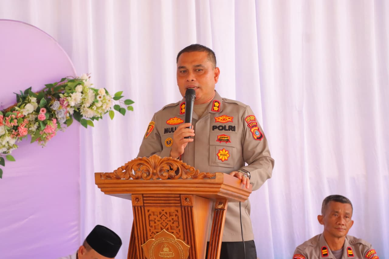 Kapolres Aceh Tamiang Sambangi Tokoh Agama Sampaikan Himbauan Kamtibmas