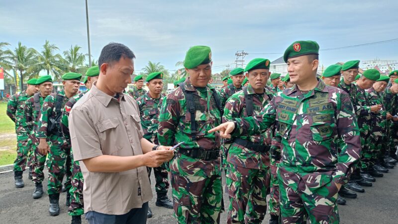 Kodim 0418/Palembang Gelar Apel Siaga Hari Kedua Aksi Unras di Wilayah Garnisun Palembang 