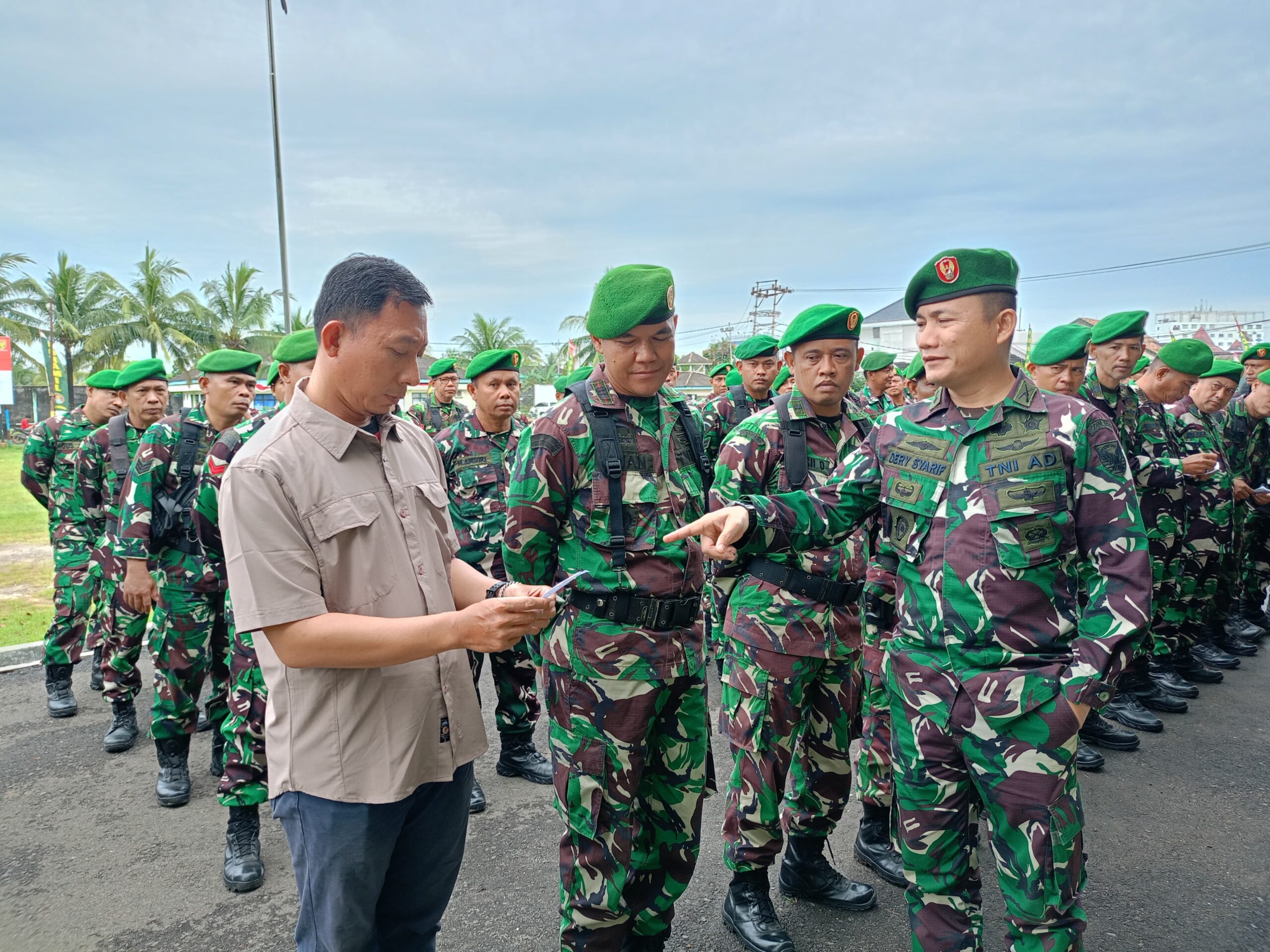 Kodim 0418/Palembang Gelar Apel Siaga Hari Kedua Aksi Unras di Wilayah Garnisun Palembang