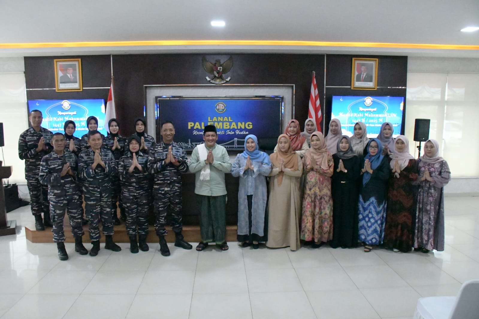 Peringatan Maulid Nabi di Lanal Palembang: Momen Perkuat Iman dan Karakter