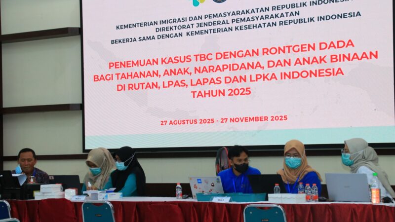 900 Lebih Warga Binaan Lapas Banyuwangi Jalani Skrining TBC