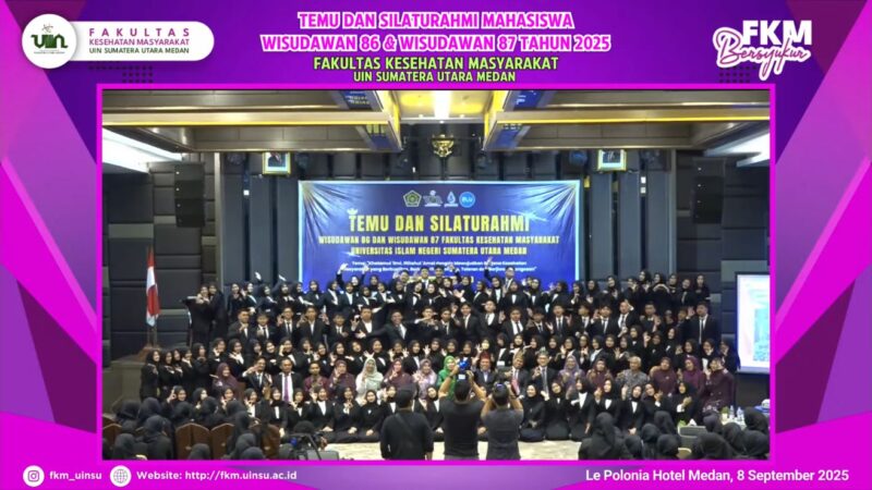Gelar Temu dan Silaturahmi Mahasiswa Wisudawan ke-86 & 87 FKM UIN Sumatera Utara